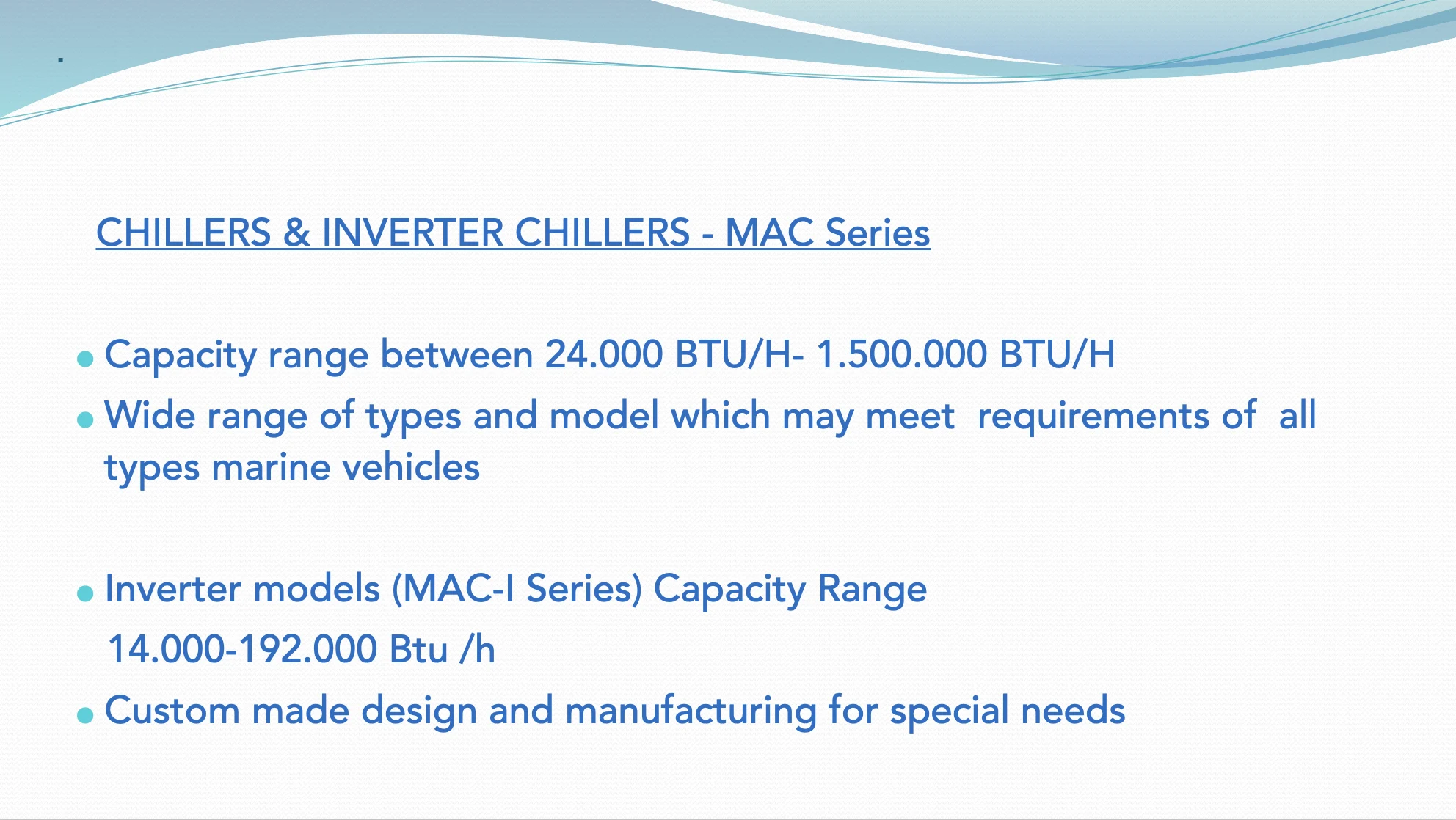 Coolmar marine chiller C component detail