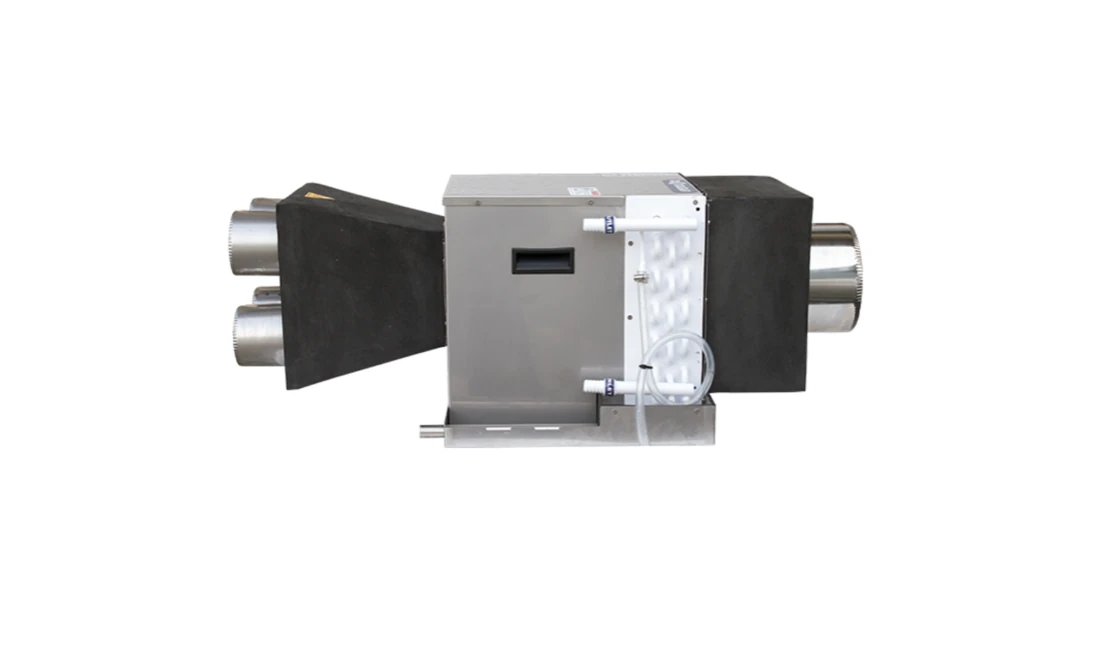 Coolmar marine fresh-air treatment unit with duct connections