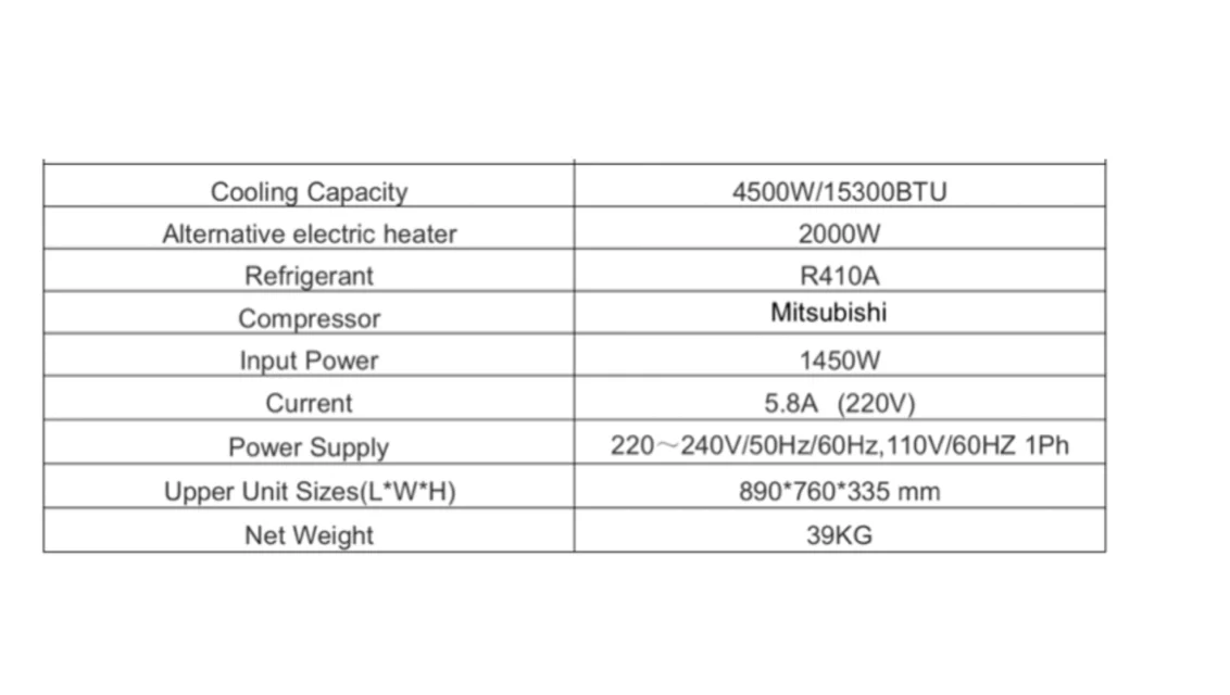 Coolmar rooftop marine air-conditioning Mat 015 component detail 2