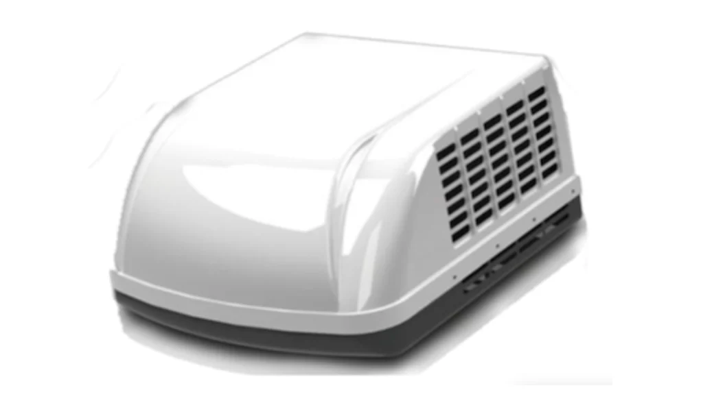 White Coolmar specialist rooftop air conditioner for marine and vehicle applications