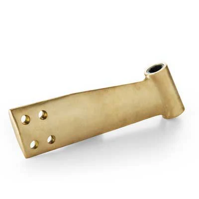 Bronze glass-in marine P-bracket for a composite hull