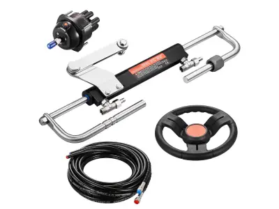 Hydraulic steering systems for marine vessels