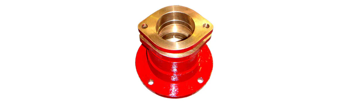 Red and bronze marine propeller shaft gland