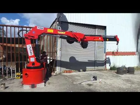 Official video thumbnail showing marine deck-crane manufacturing