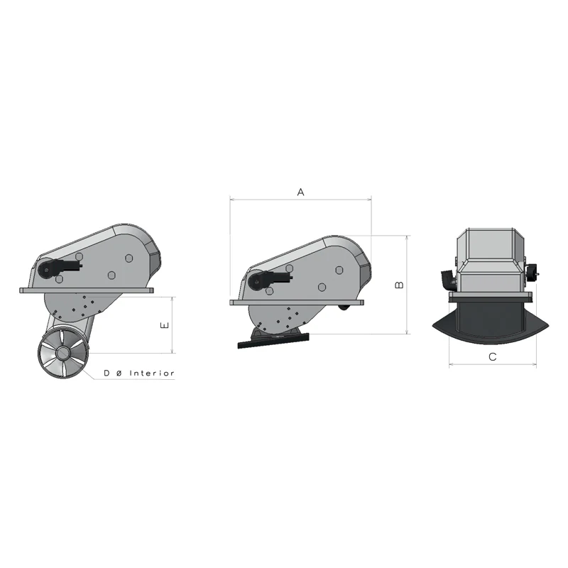 Max Power Compact Retract additional product view 2 for bow or stern thruster selection reference