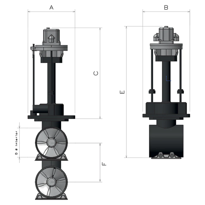 Max Power VIP150 Electric additional product view 2 for bow or stern thruster selection reference